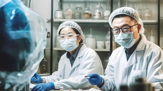 药物实验室科学家摄影图片