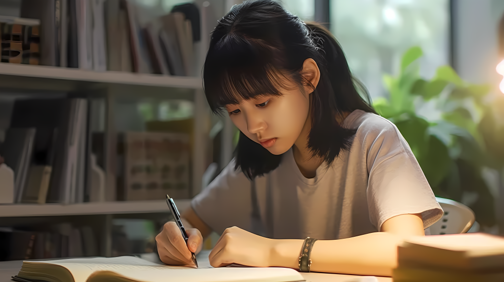 超清真实中学生学习摄影版权图片下载