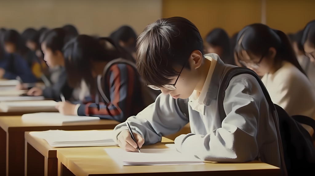 高考学生考试摄影图片