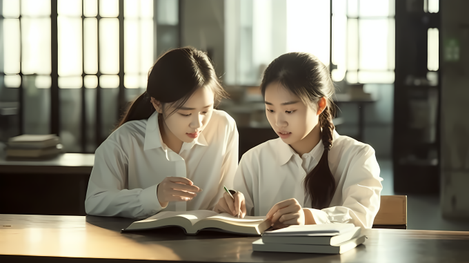 亚洲留学生学习摄影图片