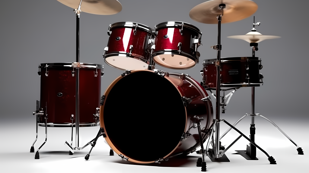 充满吸引力的红色孤独鼓摄影图