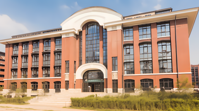 校园教学楼建筑设施摄影图