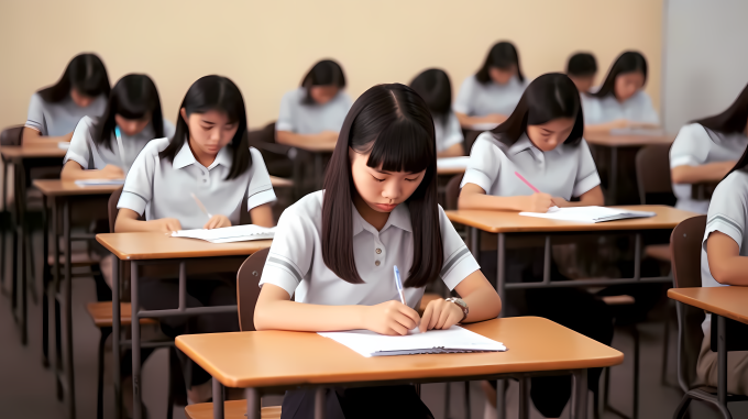 高中学生水平考试摄影图