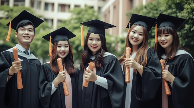 大学生毕业生摄影图片