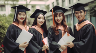 毕业季同学合影留念高清图