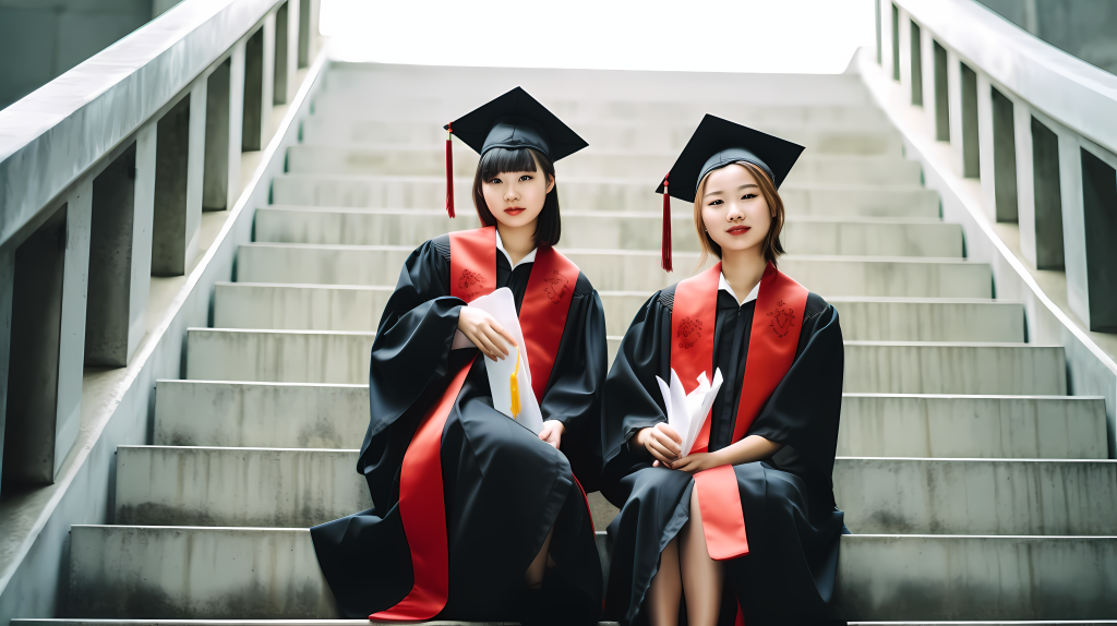 研究生毕业典礼合照高清图