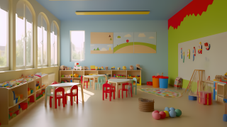 幼儿园教室玩具摄影图