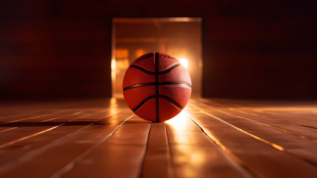 篮球落地纹理摄影图