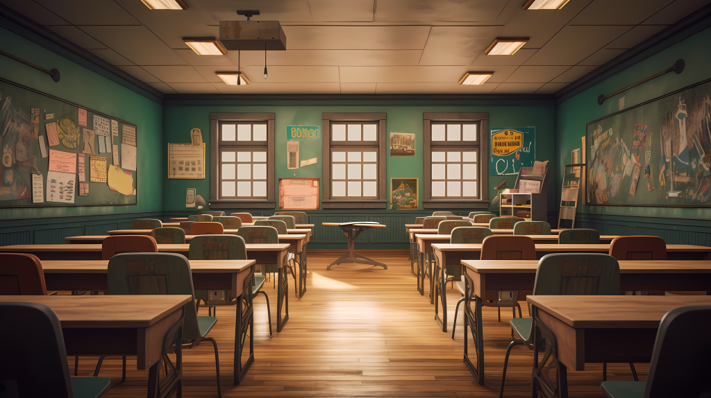 安静的上课教室高清图