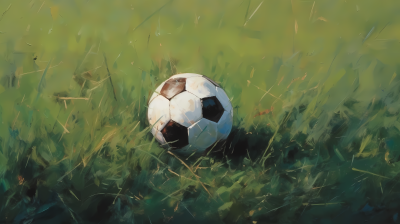 维多利亚波伊塞风格的足球草坪摄影图