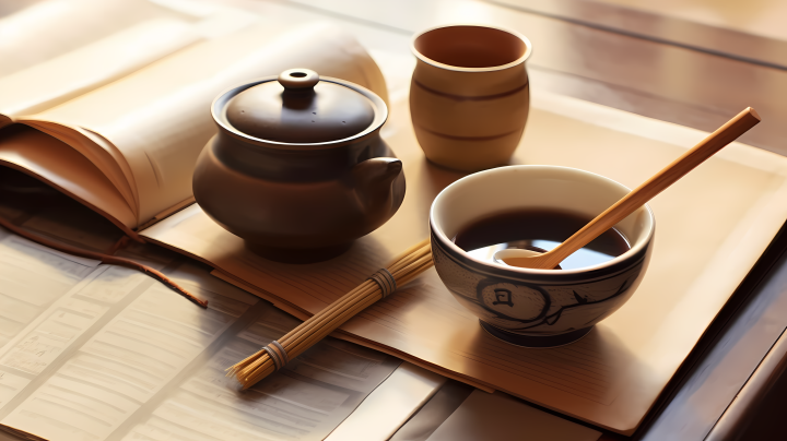 茶艺师的生活桌面拍摄图版权图片下载