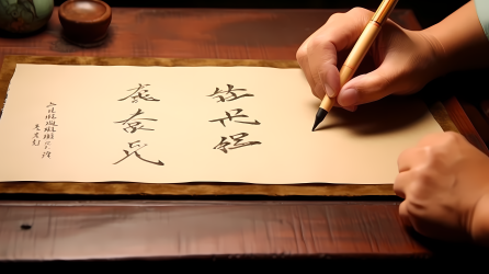 悠久文化底蕴中国书法摄影图