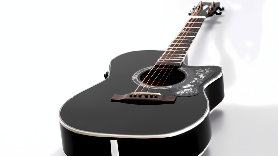 吉他手必备的黑色吉他高清图