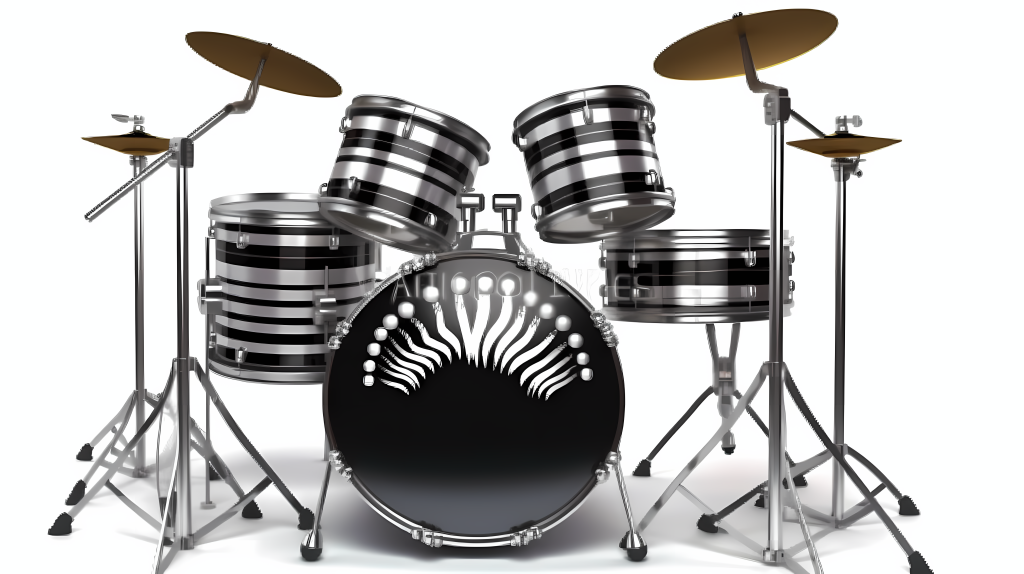摇滚风格个性架子鼓展示图
