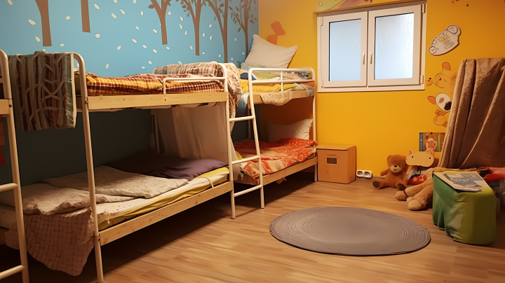可爱的儿童寝室高清图版权图片下载