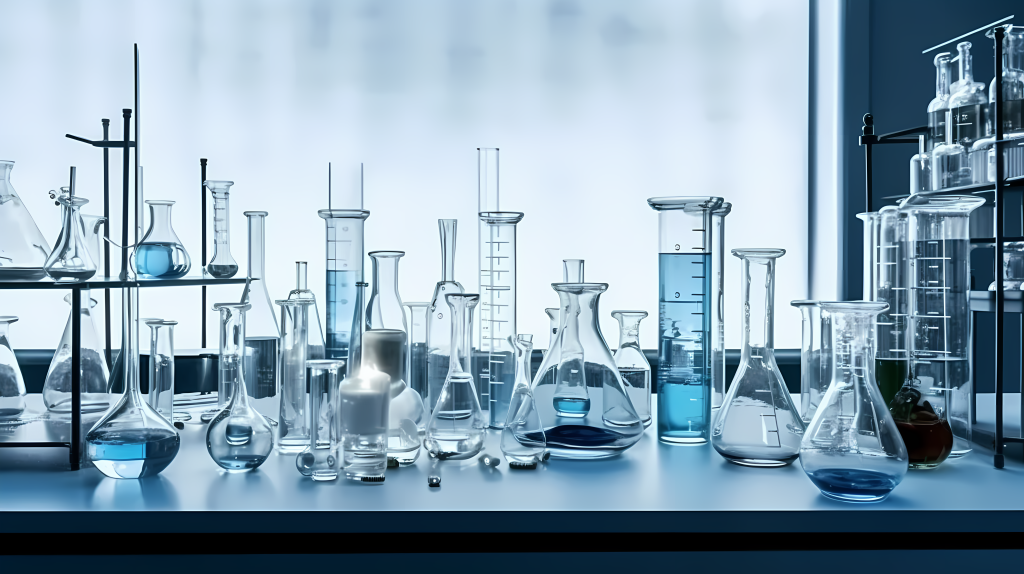 实拍玻璃实验器材版权图片下载