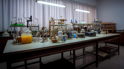 校园化学实验室摄影图