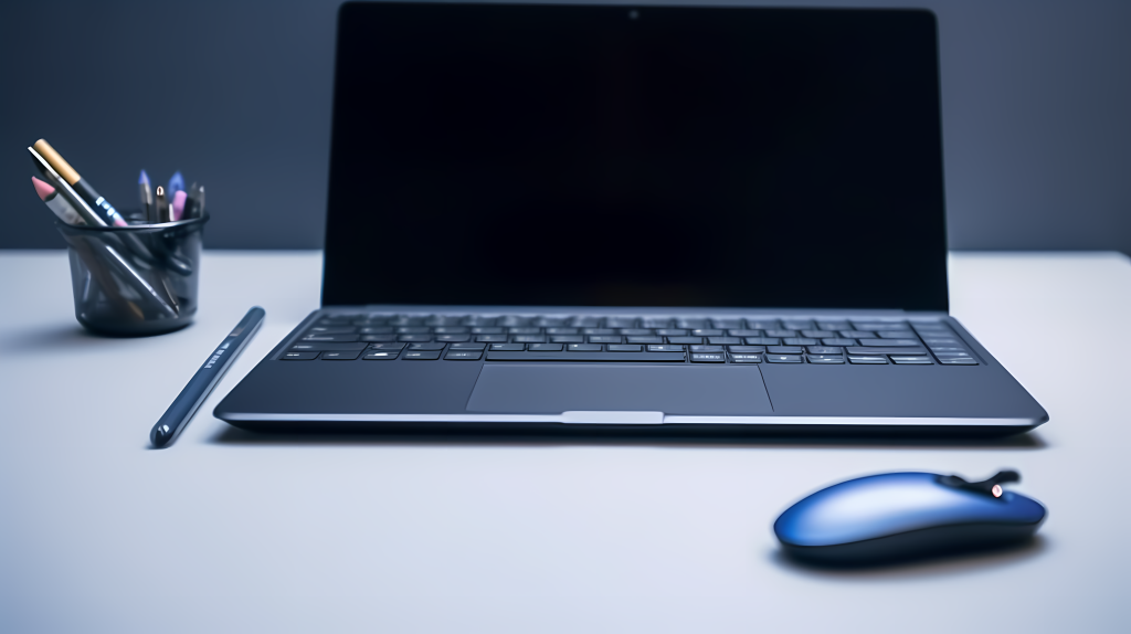 黑灰色与靛蓝色主题的极简摄影图