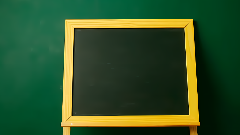 干净明亮的的绿色黑板摄影图版权图片下载