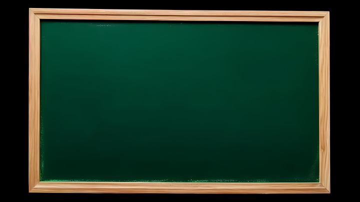 教室内亮丽的绿色黑板摄影图版权图片下载