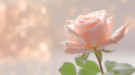 粉色唯美玫瑰花摄影图