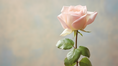唯美粉色玫瑰花开摄影图