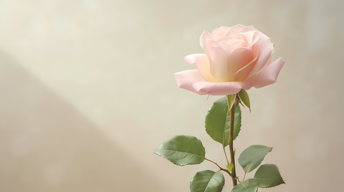 粉色玫瑰花开摄影图