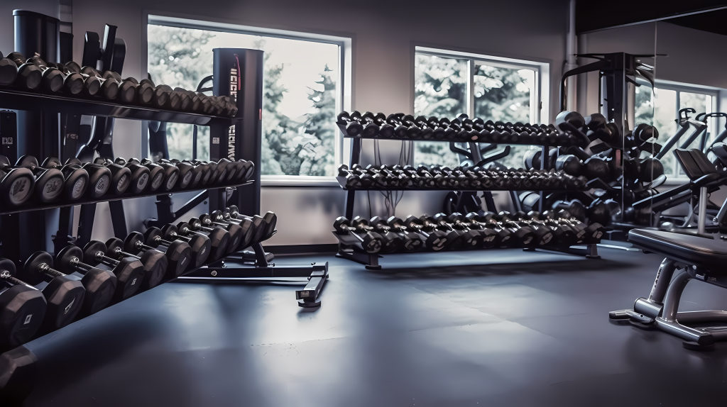 健身房健身器材高清图