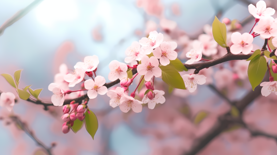 盛开的鲜花局部特写图