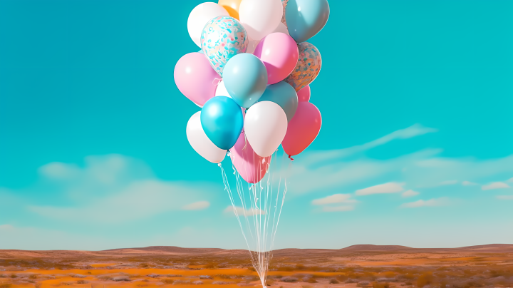 缤纷气球摄影图版权图片下载