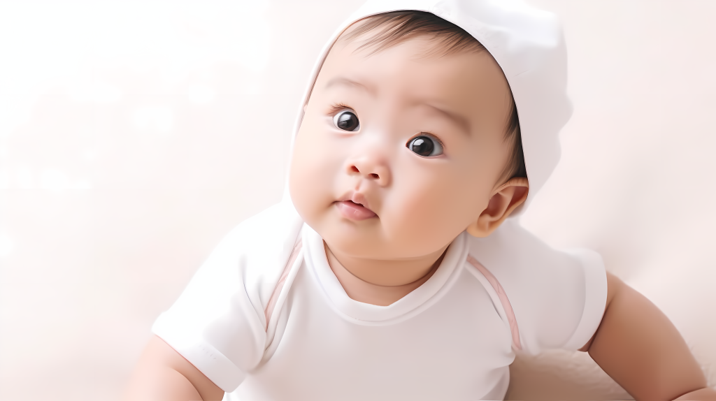 可爱亚洲宝宝摄影图