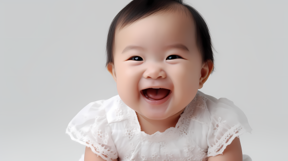 纯真笑容可爱宝宝摄影图