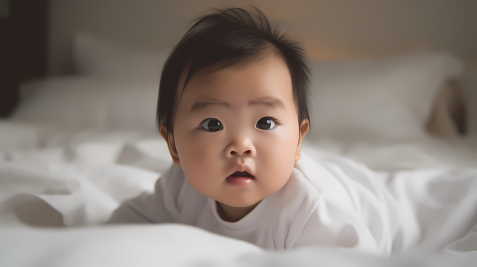 婴儿成长记录摄影图