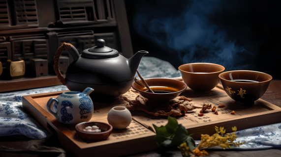 传统的中国茶文化摄影图