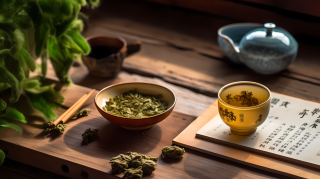自然风的茶艺摄影图