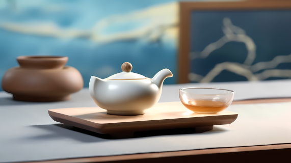 恒香茶壶柔软梦幻风格摄影图片