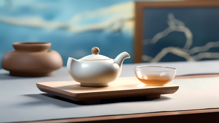 恒香茶壶柔软梦幻风格摄影版权图片下载