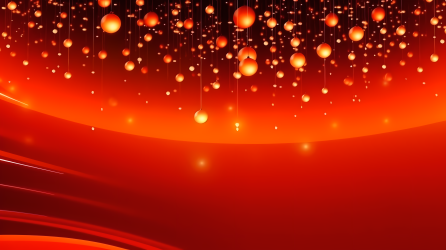 橙红色无重力场景XmasPunk摄影图