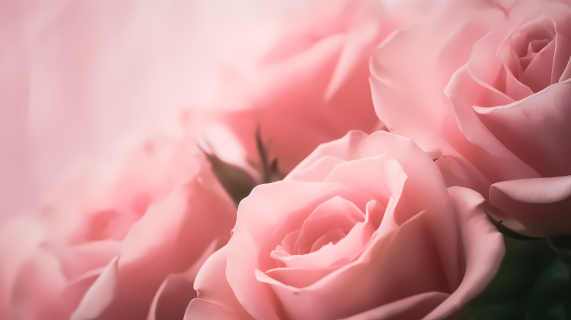 粉色梦幻玫瑰摄影图