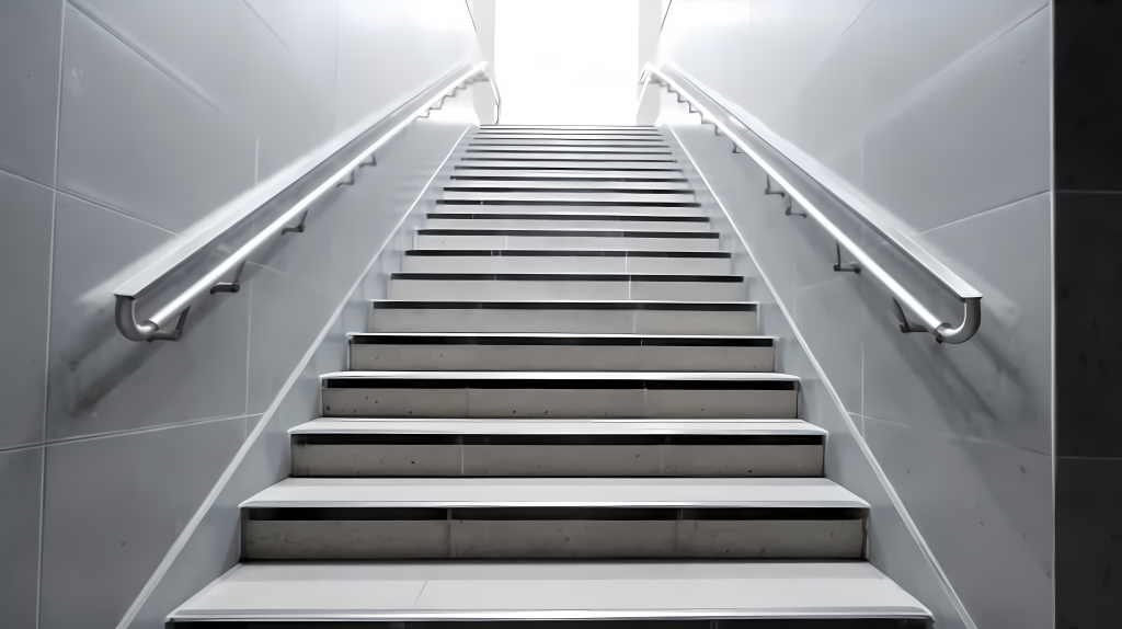 楼梯扶手设计摄影图片