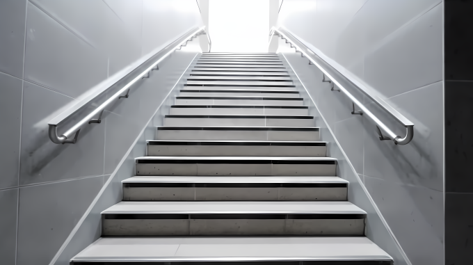 楼梯扶手设计摄影图片