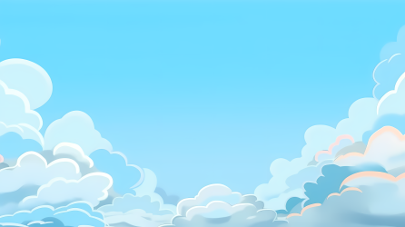 卡通云彩天空背景摄影图片
