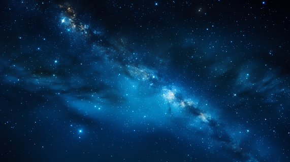浩瀚银河蓝天与星辰星辰摄影图