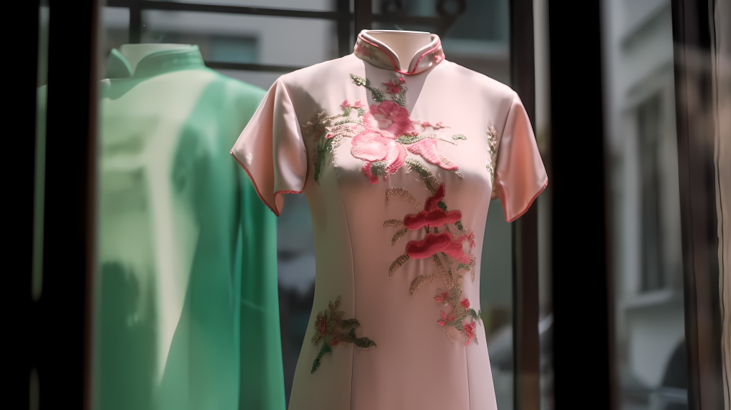 优雅经典旗袍摄影图版权图片下载