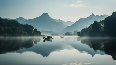 山水照片醒目清晰摄影图