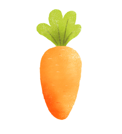 胡萝卜可爱插画