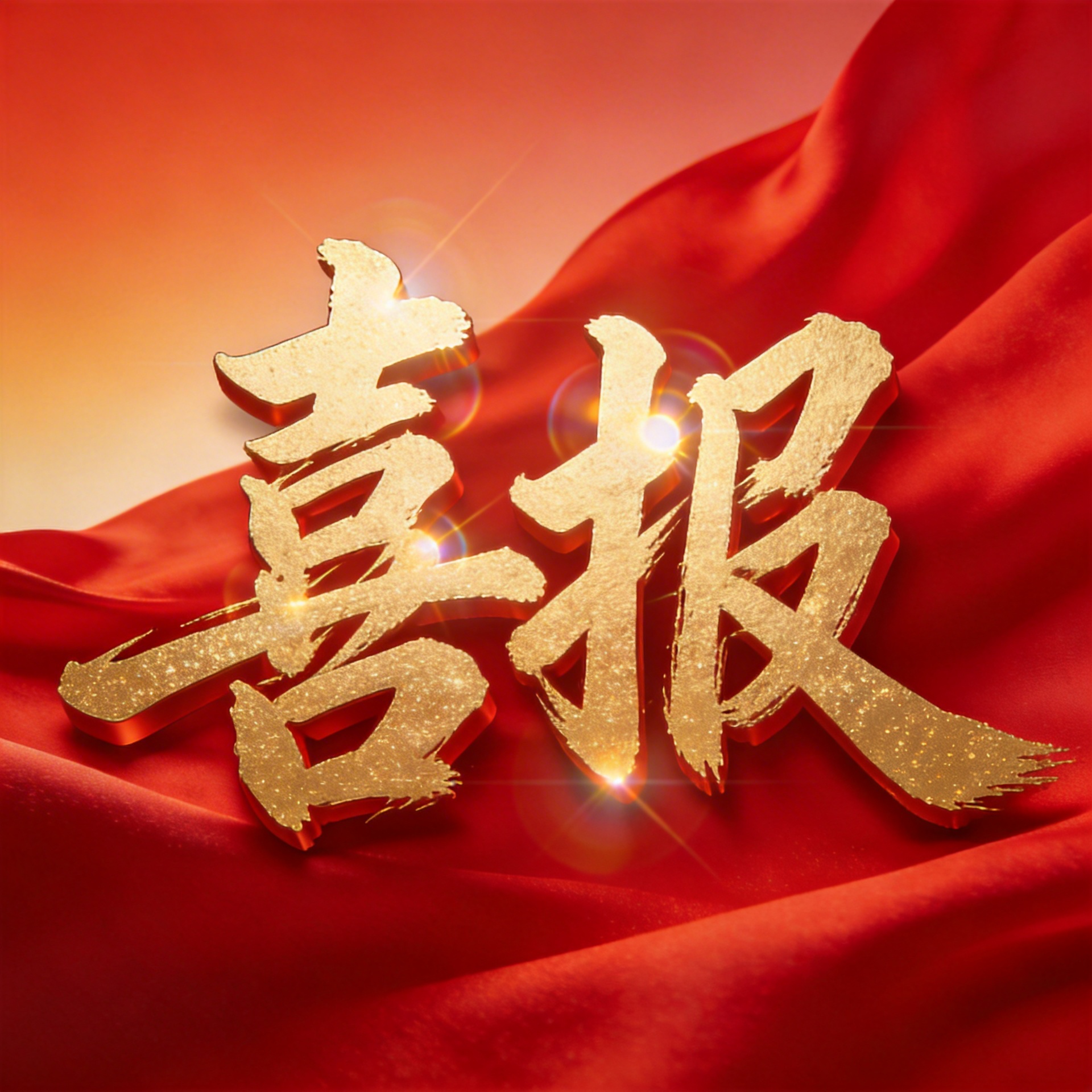 表彰喜报红色创意微信公众号次图