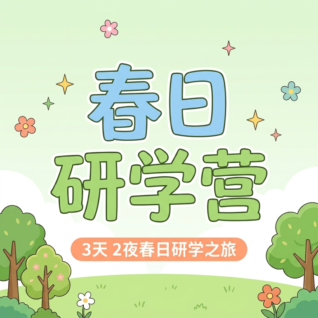 春日研学营卡通微信公众号次图