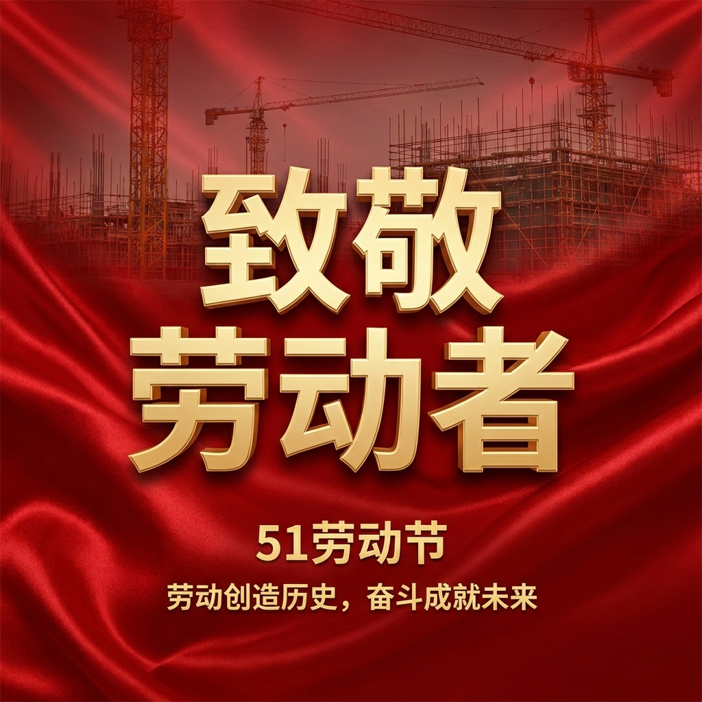 51劳动节红色简约微信公众号次图