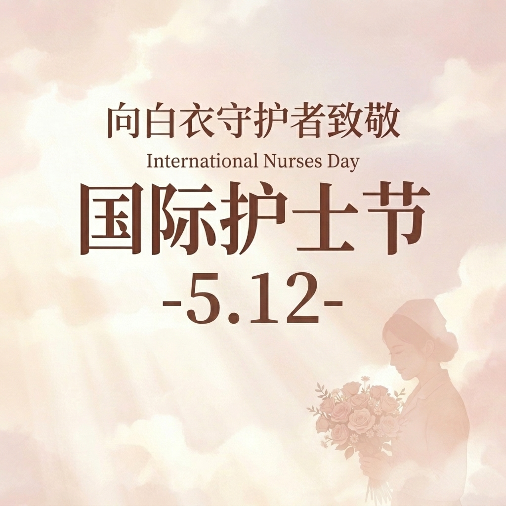 国际护士节简约剪影微信公众号次图